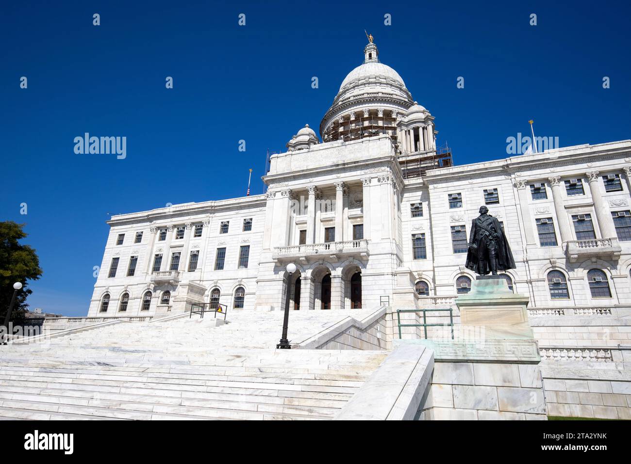 Le Rhode Island State House, le capitole de l'État de Rhode Island, est situé dans le centre-ville de Providence. Banque D'Images