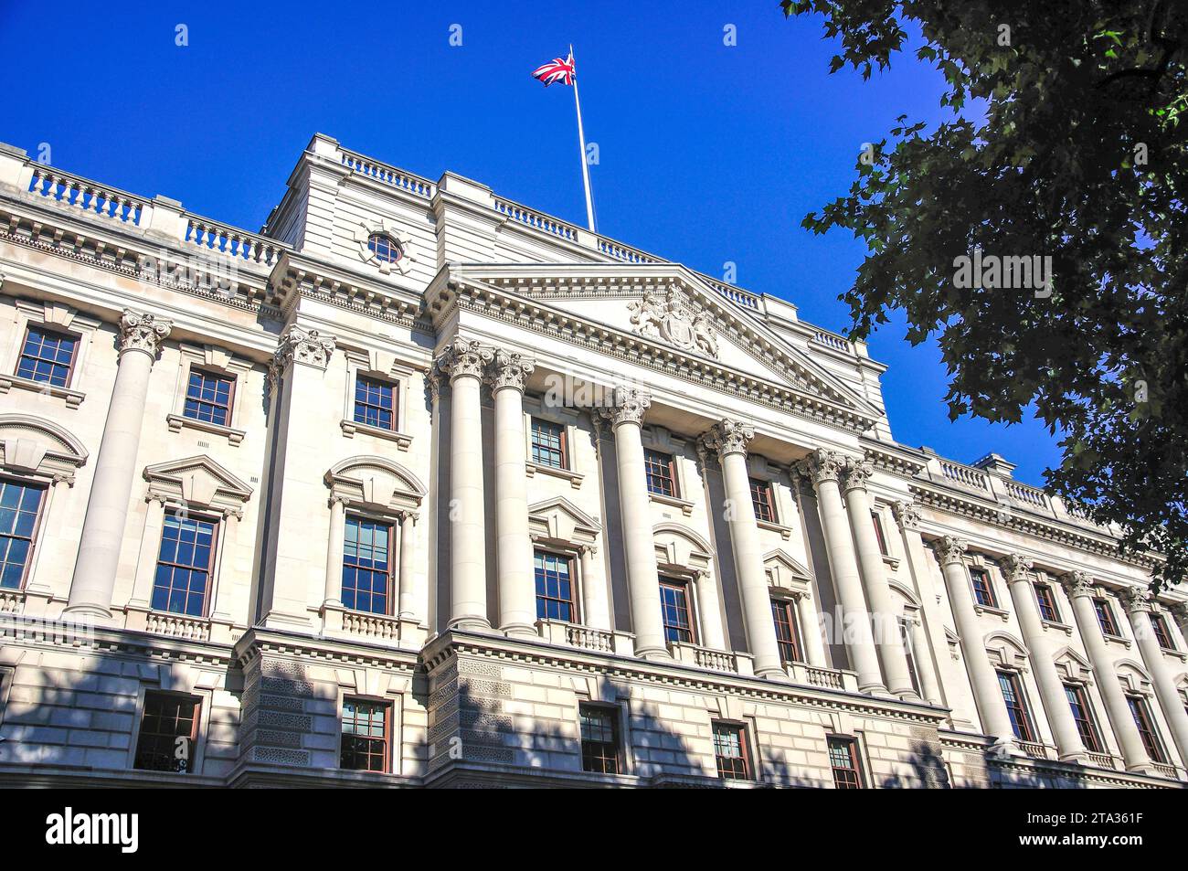 Trésor de sa Majesté, Horse Guards Road, St James's, Cité de Westminster, Grand Londres, Angleterre, Royaume-Uni Banque D'Images