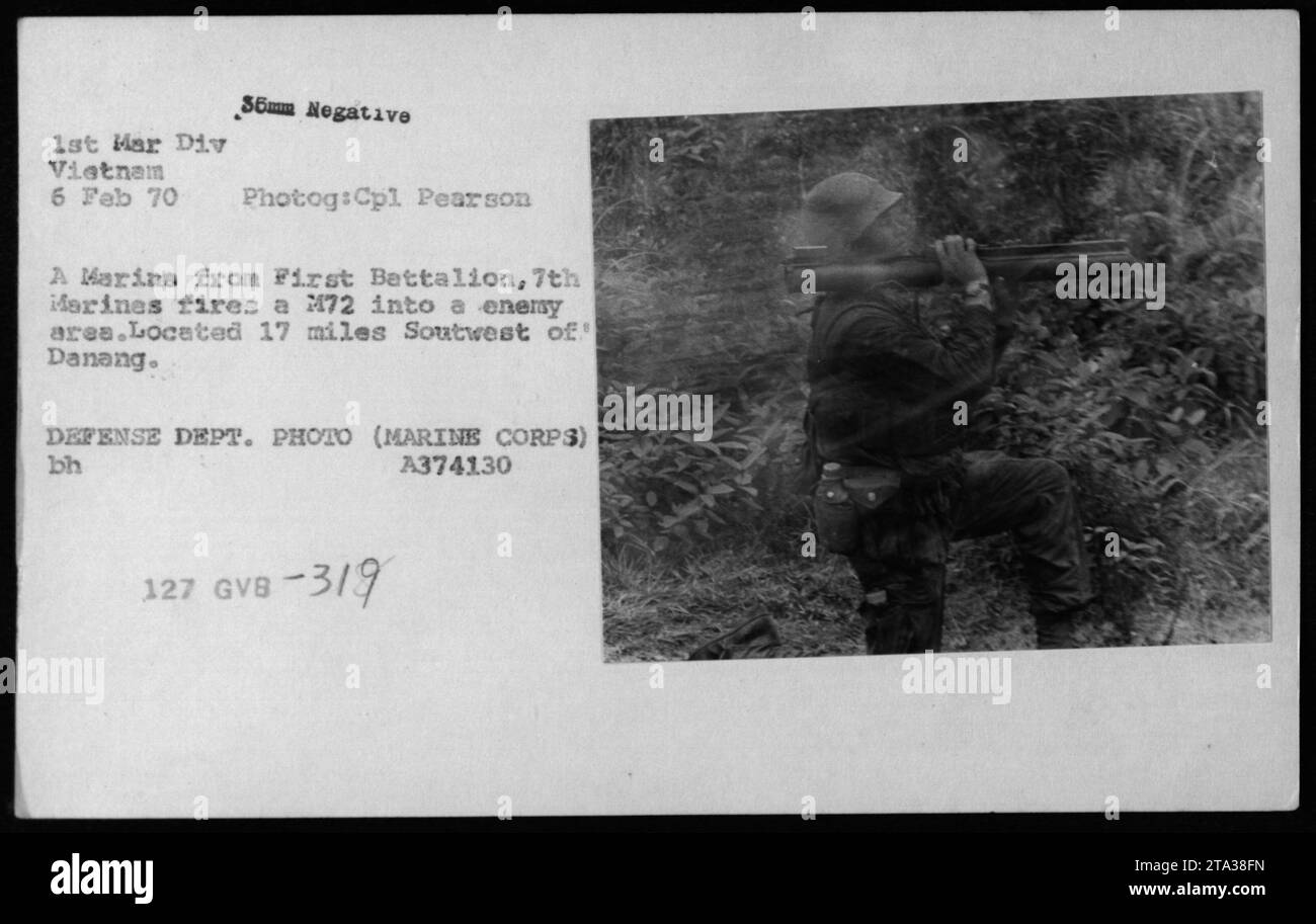 Premier bataillon premier marines Banque d'images noir et blanc Alamy