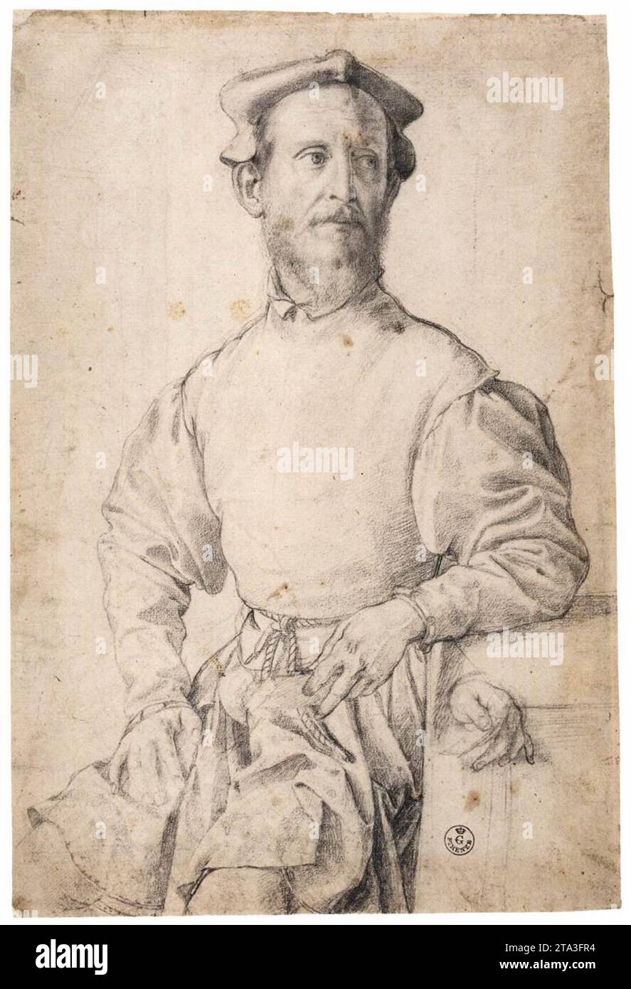 Jacopo Carrucci, appelé il Pontormo 1532-35 par Agnolo Bronzino Banque D'Images