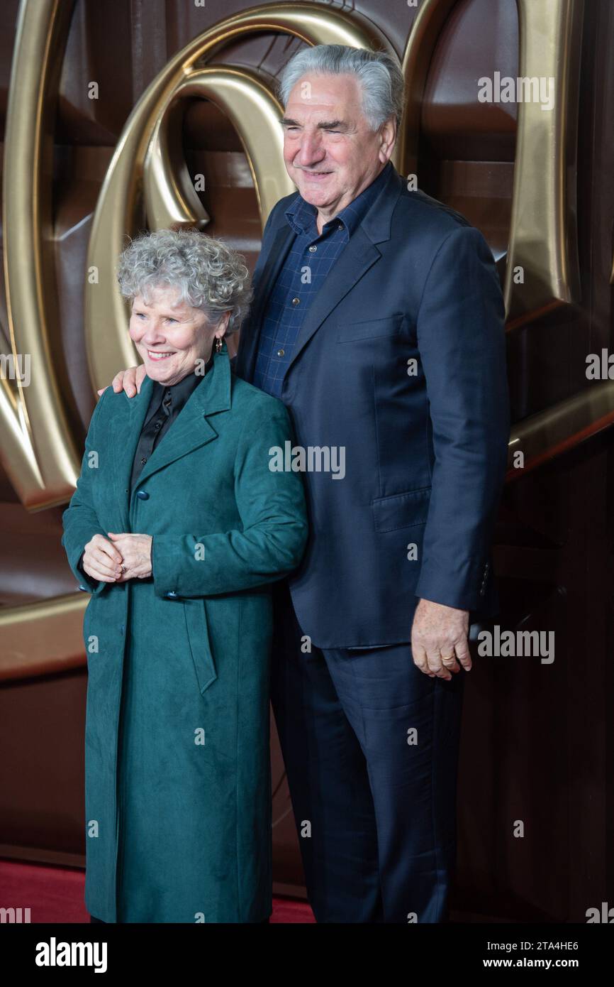 Londres, Royaume-Uni. 28 novembre 2023. Photo : Jim carter, Imelda Staunton assiste à la première mondiale de Wonka au Royal Festival Hall, Southbank. Crédit : Justin ng/Alamy Live News Banque D'Images