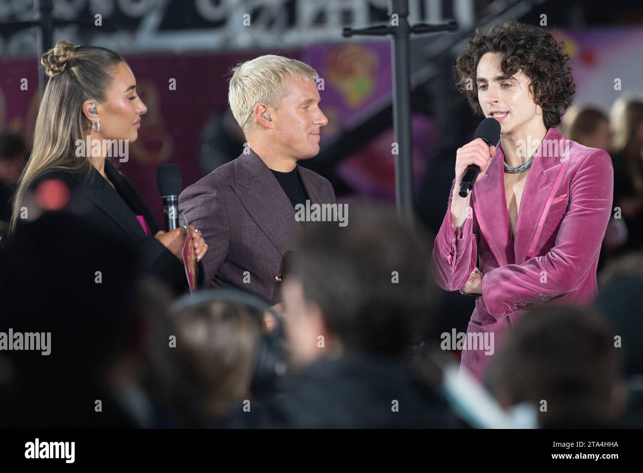 Londres, Royaume-Uni. 28 novembre 2023. Photo : Timothee Chalamet assiste à la première mondiale de 'Wonka' au Royal Festival Hall, Southbank. Crédit : Justin ng/Alamy Live News Banque D'Images