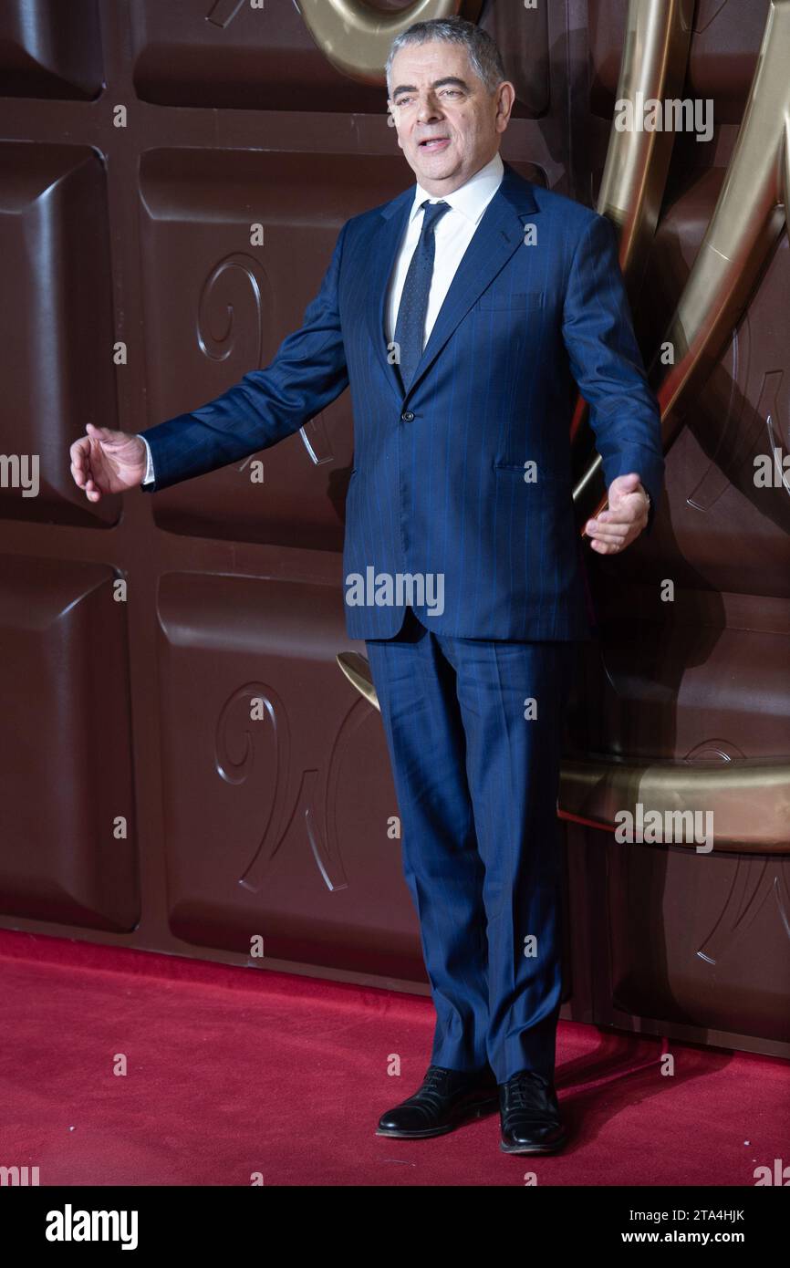 Londres, Royaume-Uni. 28 novembre 2023. Photo : Rowan Atkinson assiste à la première mondiale de Wonka au Royal Festival Hall, Southbank. Crédit : Justin ng/Alamy Live News Banque D'Images