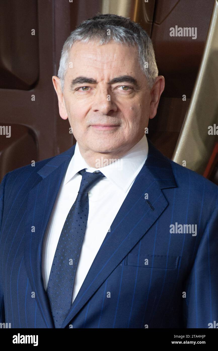 Londres, Royaume-Uni. 28 novembre 2023. Photo : Rowan Atkinson assiste à la première mondiale de Wonka au Royal Festival Hall, Southbank. Crédit : Justin ng/Alamy Live News Banque D'Images