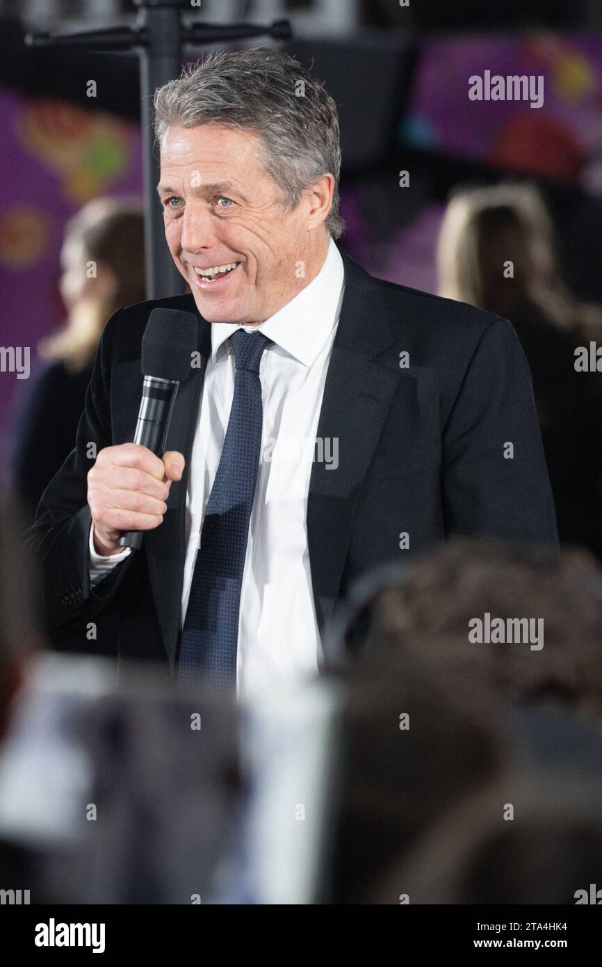 Londres, Royaume-Uni. 28 novembre 2023. Photo : Hugh Grant assiste à la première mondiale de Wonka au Royal Festival Hall, Southbank. Crédit : Justin ng/Alamy Live News Banque D'Images