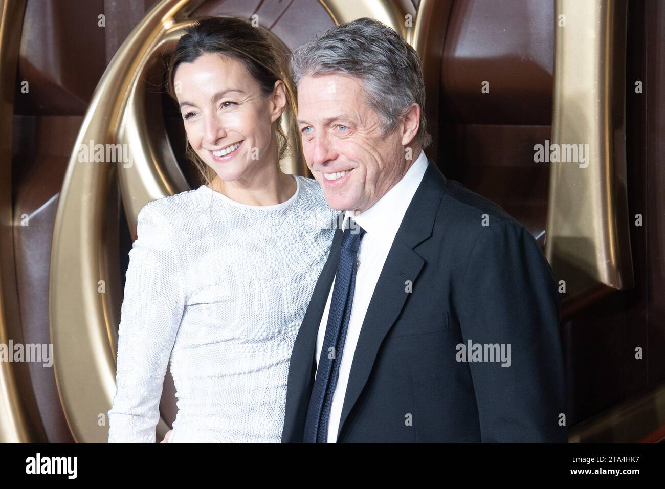 Londres, Royaume-Uni. 28 novembre 2023. Photo : (G-D) - Hugh Grant, Anna Elisabet Eberstein assistent à la première mondiale de 'Wonka' au Royal Festival Hall, Southbank. Crédit : Justin ng/Alamy Live News Banque D'Images