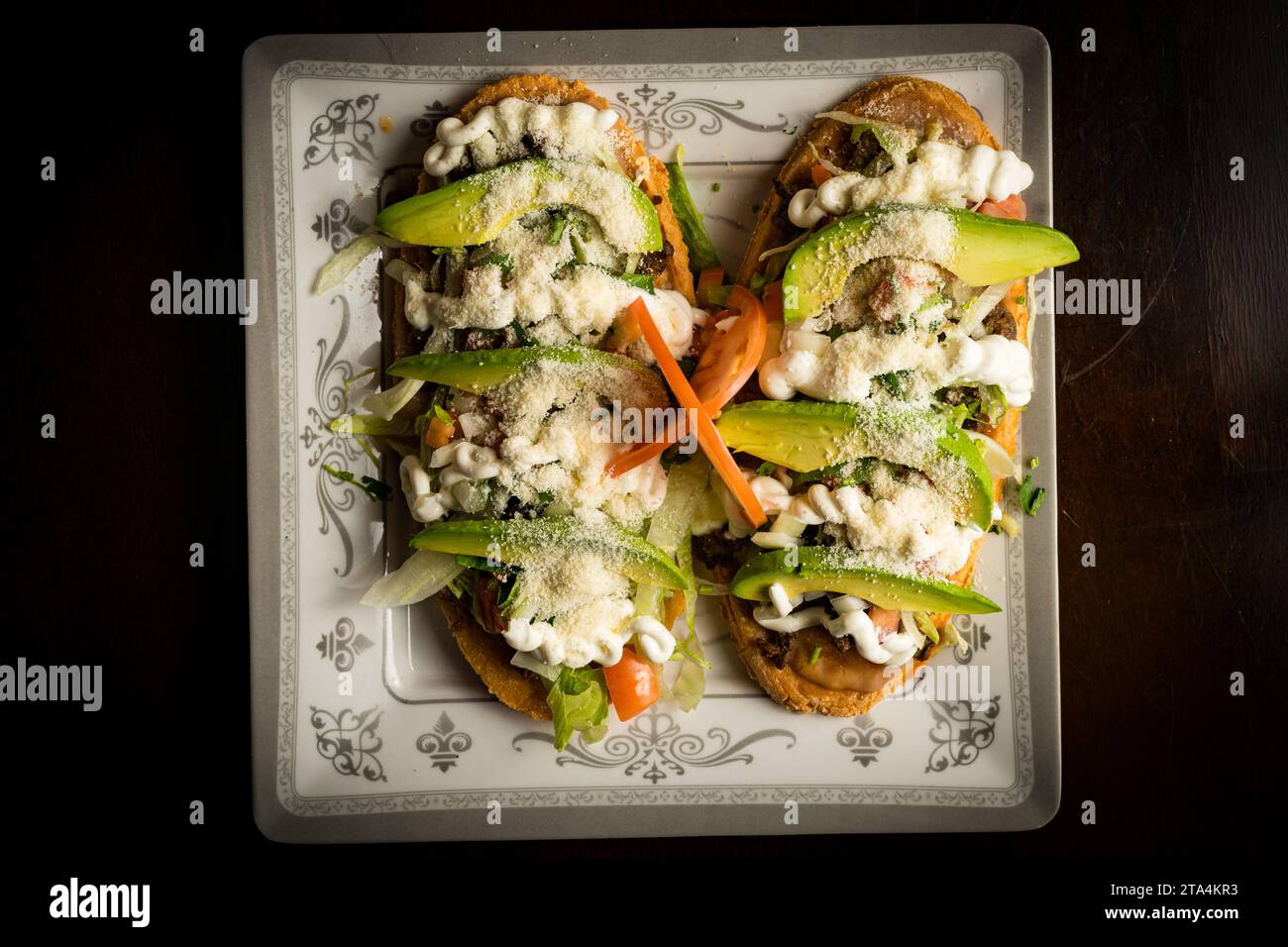 Gâteaux Masa garnis de légumes Banque D'Images