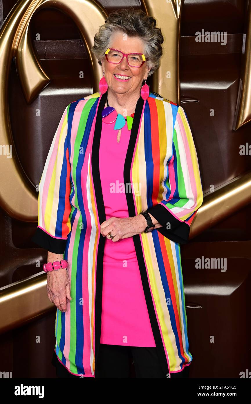 Londres, Royaume-Uni. 28 novembre 2023. Prue Leith assiste à la Warner Bros. Pictures Presents - première mondiale de Wonka au Royal Festival Hall. Crédit : Voir Li/Picture Capital/Alamy Live News Banque D'Images