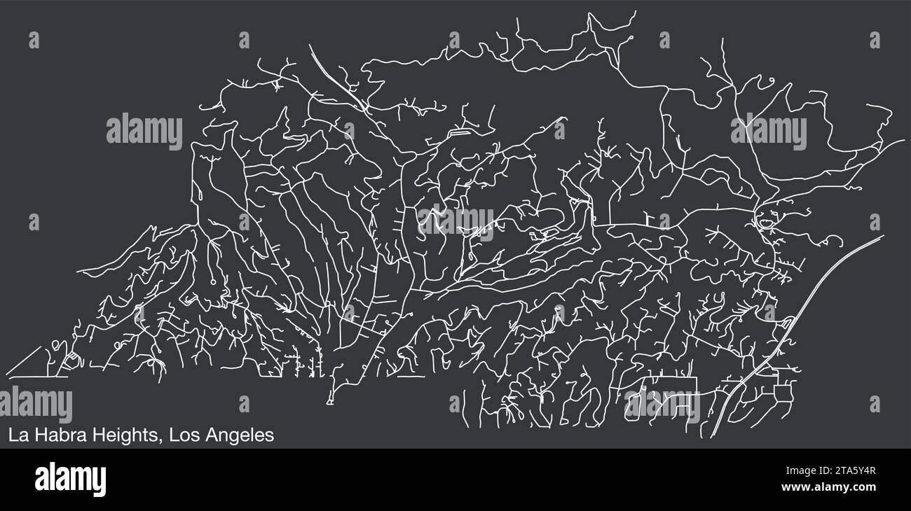 Map of heights Banque d'images noir et blanc Alamy