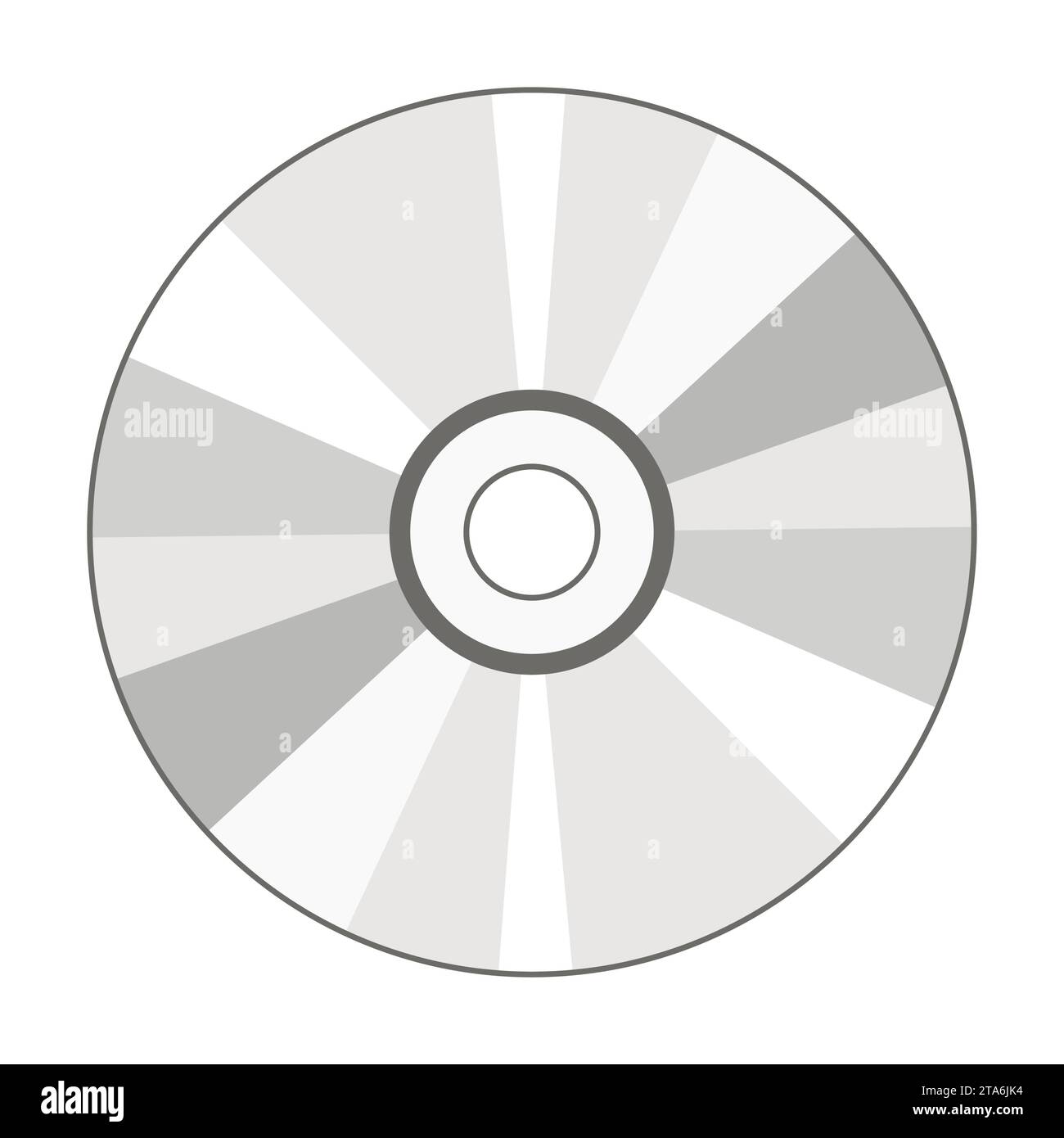 Icône de disque de CD isolé sur fond blanc, illustration vectorielle Illustration de Vecteur