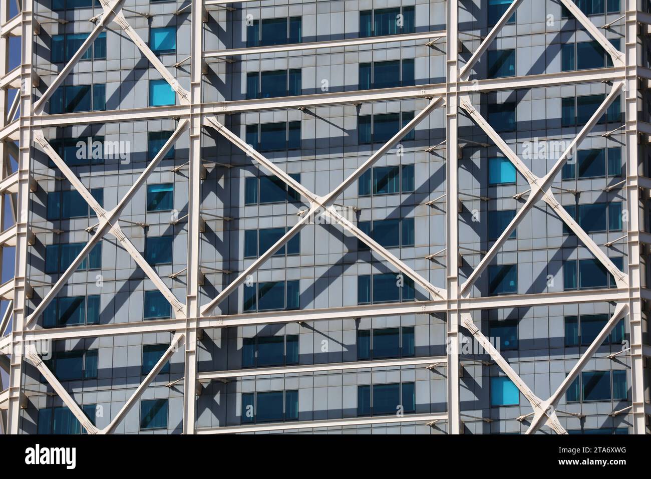 BARCELONE, ESPAGNE - 7 OCTOBRE 2021 : Hôtel Arts bâtiment moderne à Barcelone. L'hôtel de luxe est exploité par Ritz-Carlton. Banque D'Images