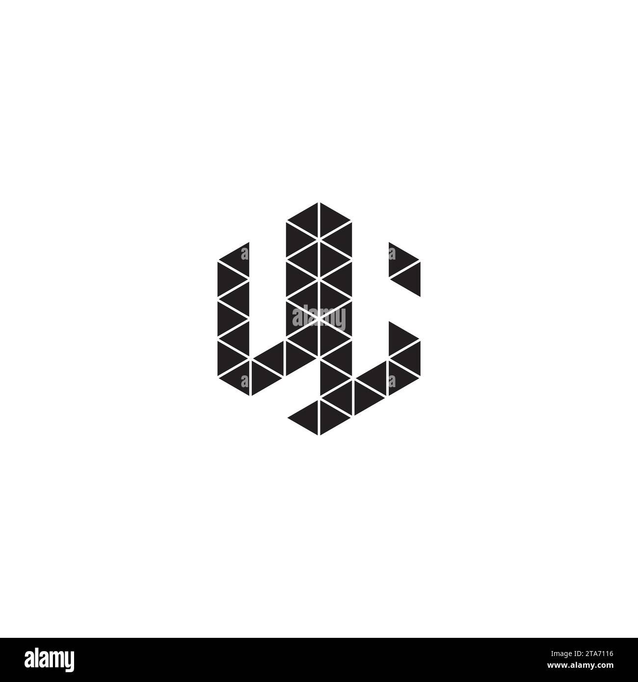 Lettres initiales de logo UL dans la conception professionnelle de haute qualité qui imprimeront bien sur tous les supports d'impression Illustration de Vecteur