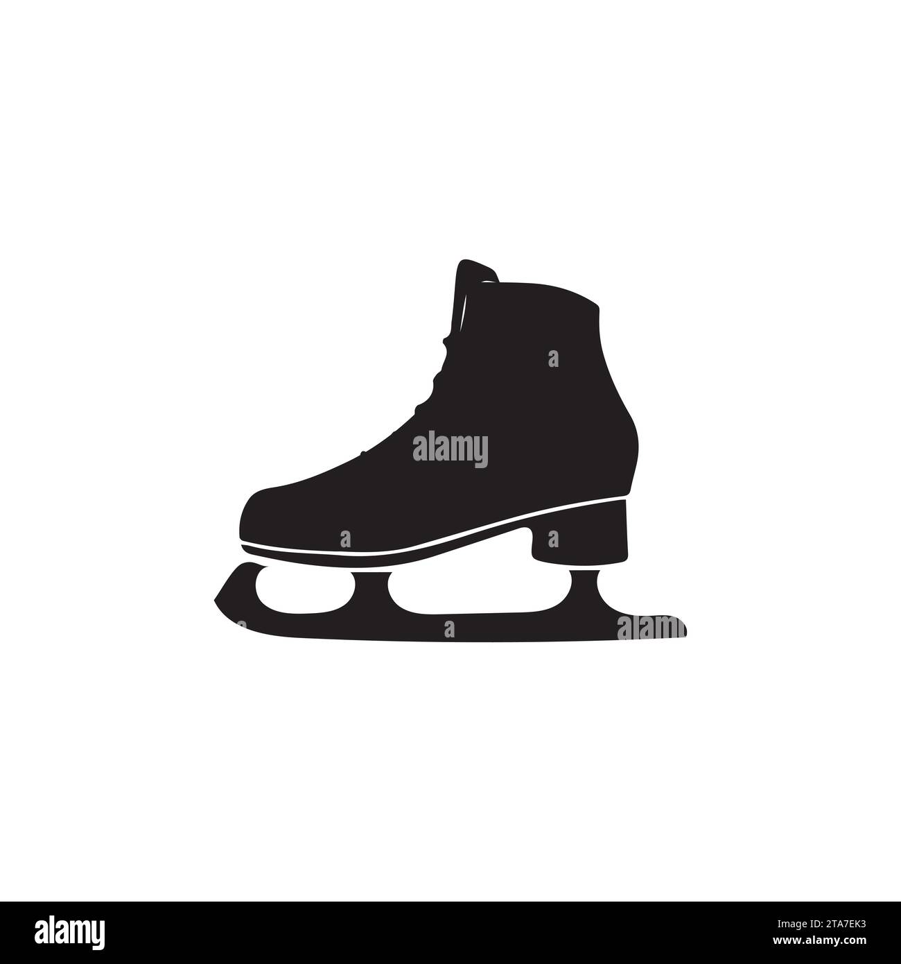 Icône de patinage sur glace dans l'illustration vectorielle de style différent. ICE Skates Glyph icon conçu dans le style rempli, contour, ligne et trait peut être utilisé pour le web Illustration de Vecteur