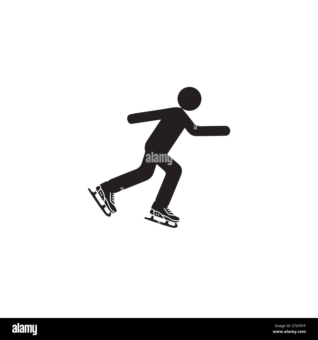 Icône de patinage sur glace dans l'illustration vectorielle de style différent. ICE Skates Glyph icon conçu dans le style rempli, contour, ligne et trait peut être utilisé pour le web Illustration de Vecteur