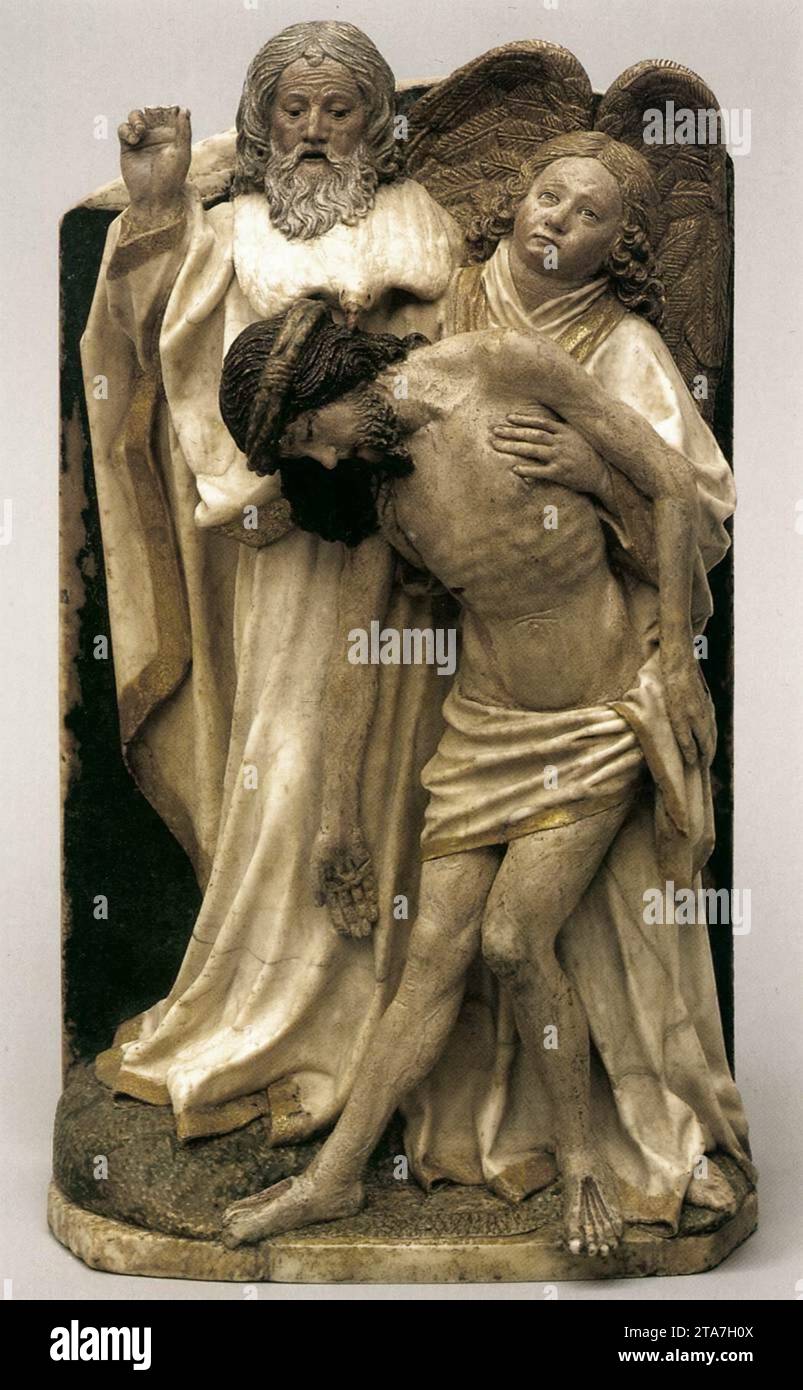 Sainte Trinité vers 1430 par Hans Multscher Banque D'Images