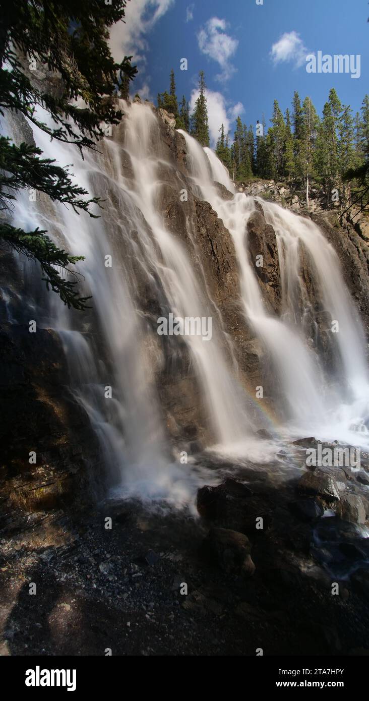 Tangle Creek Falls, Alberta, Canada Banque D'Images