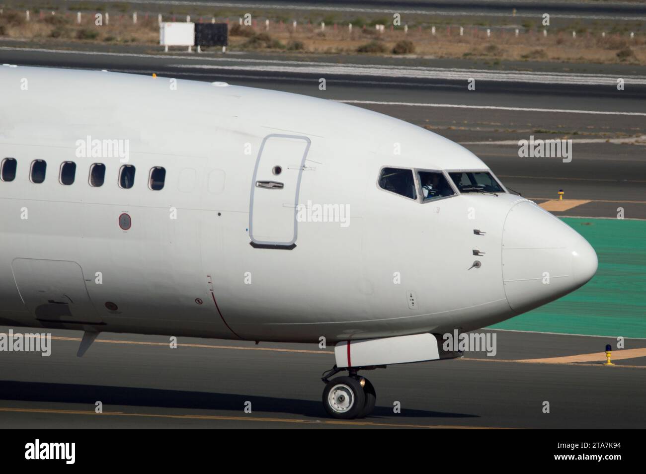 Cabina de avión 737 Banque D'Images