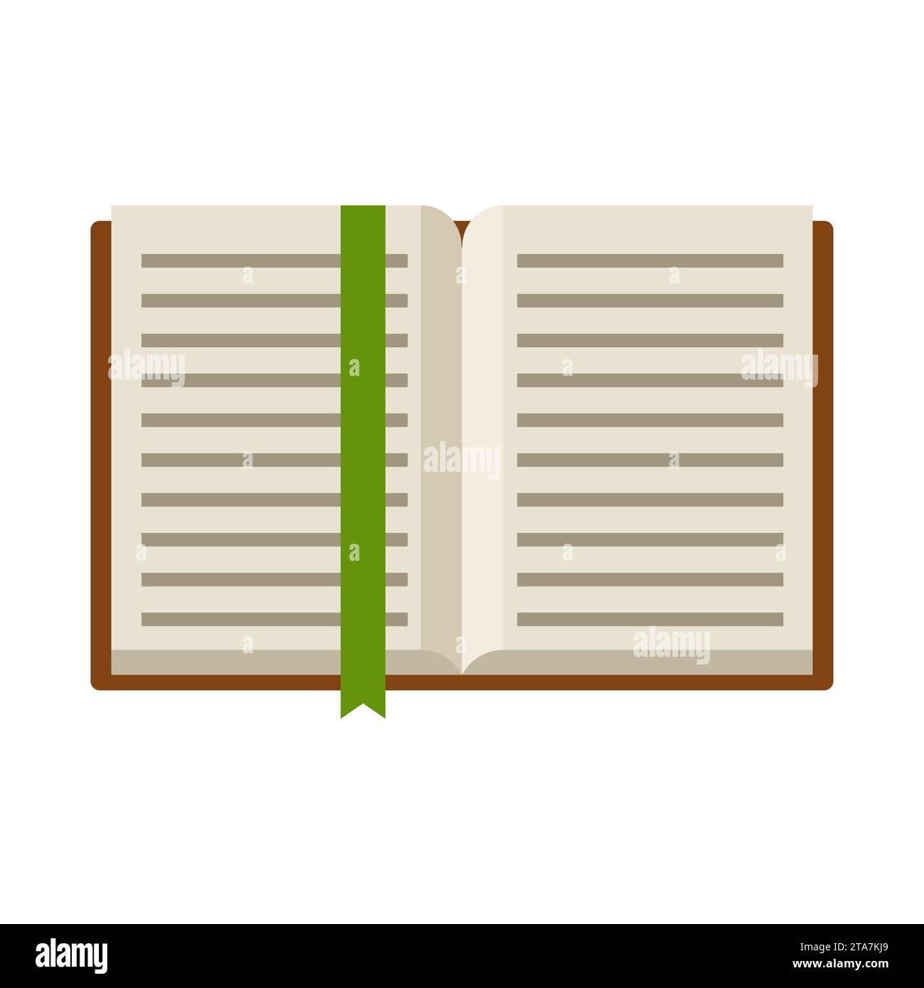 Livre ouvert isolé sur fond blanc. Illustration vectorielle Illustration de Vecteur