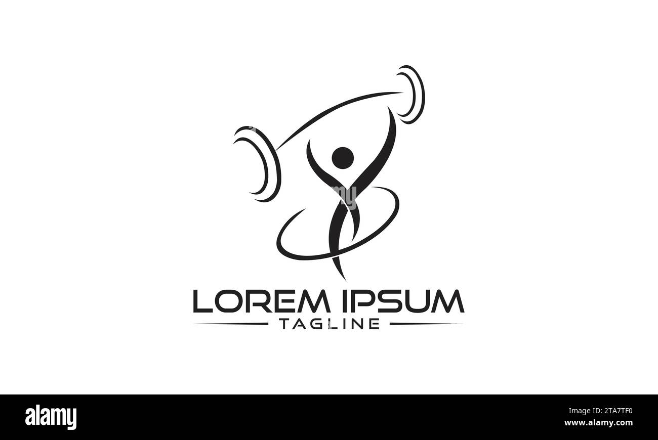 GYM logo Design unique et créatif logo Design Illustration de Vecteur