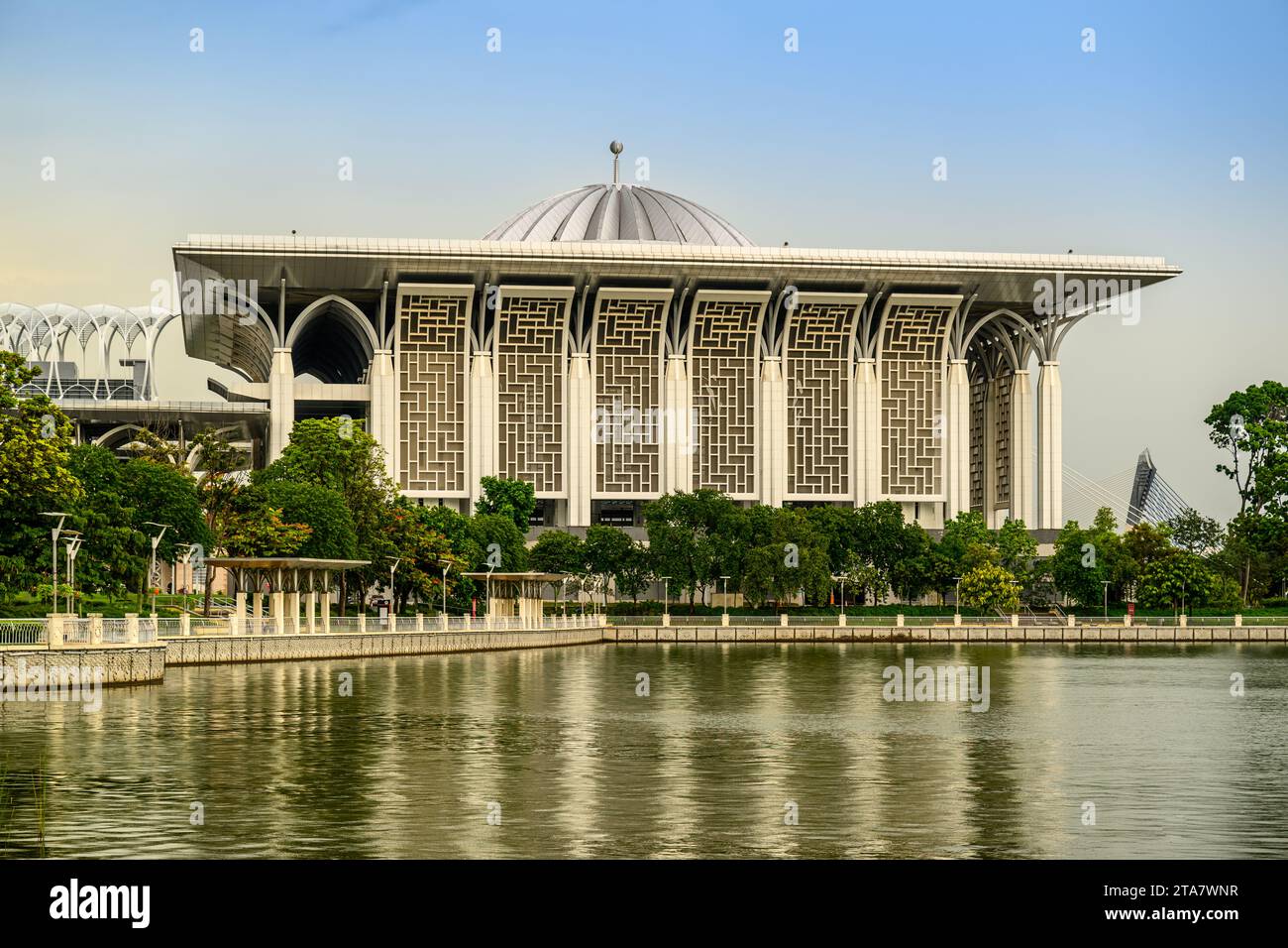 La mosquée Tuanku Mizan Zainal Abidin, Putrajaya, Malaisie Banque D'Images
