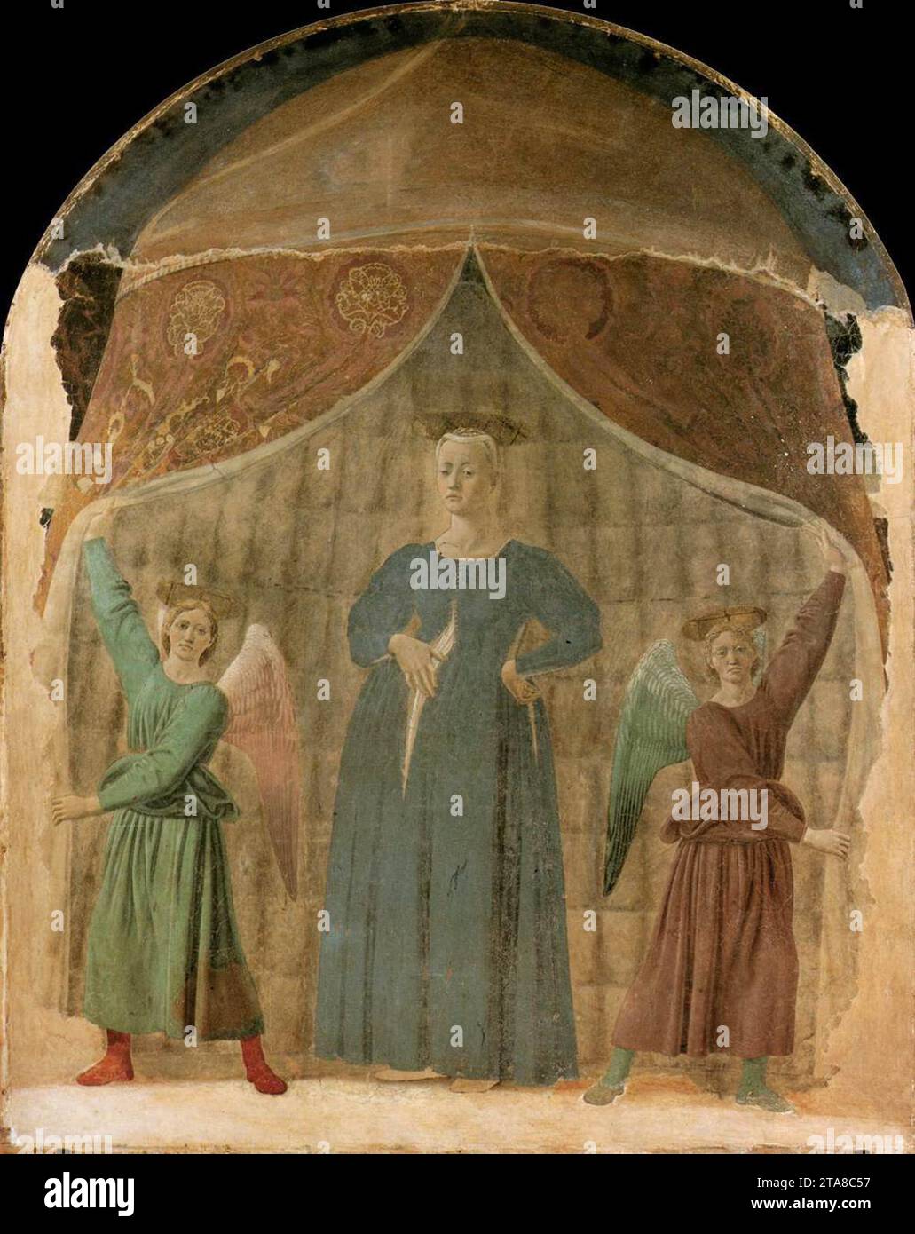Madonna del Parto 1467 de Piero Della Francesca Banque D'Images