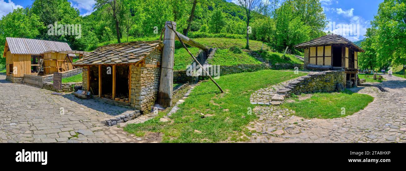 Musée ethnographique en plein air Etar, Gabrovo, Bulgarie Banque D'Images