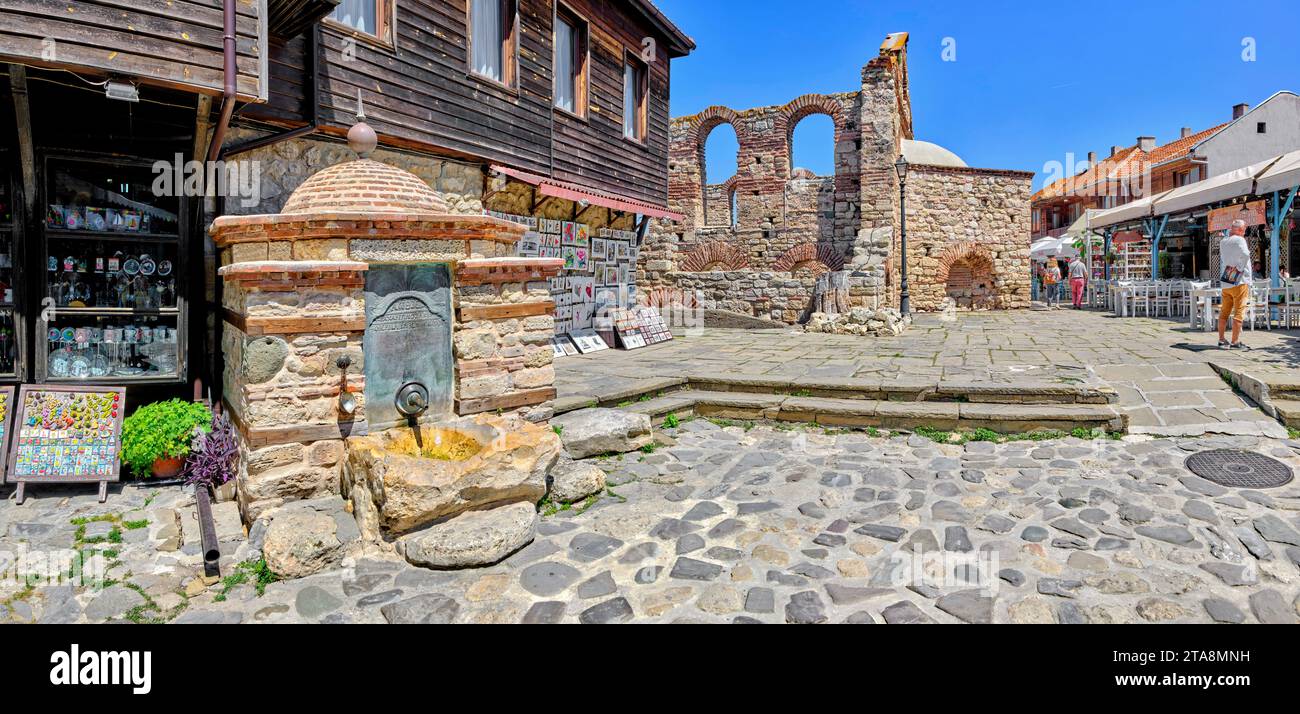 Ancienne ville de Nessebar, Bulgarie Banque D'Images Ancienne ville de Nessebar, Bulgarie Banque D'Images
