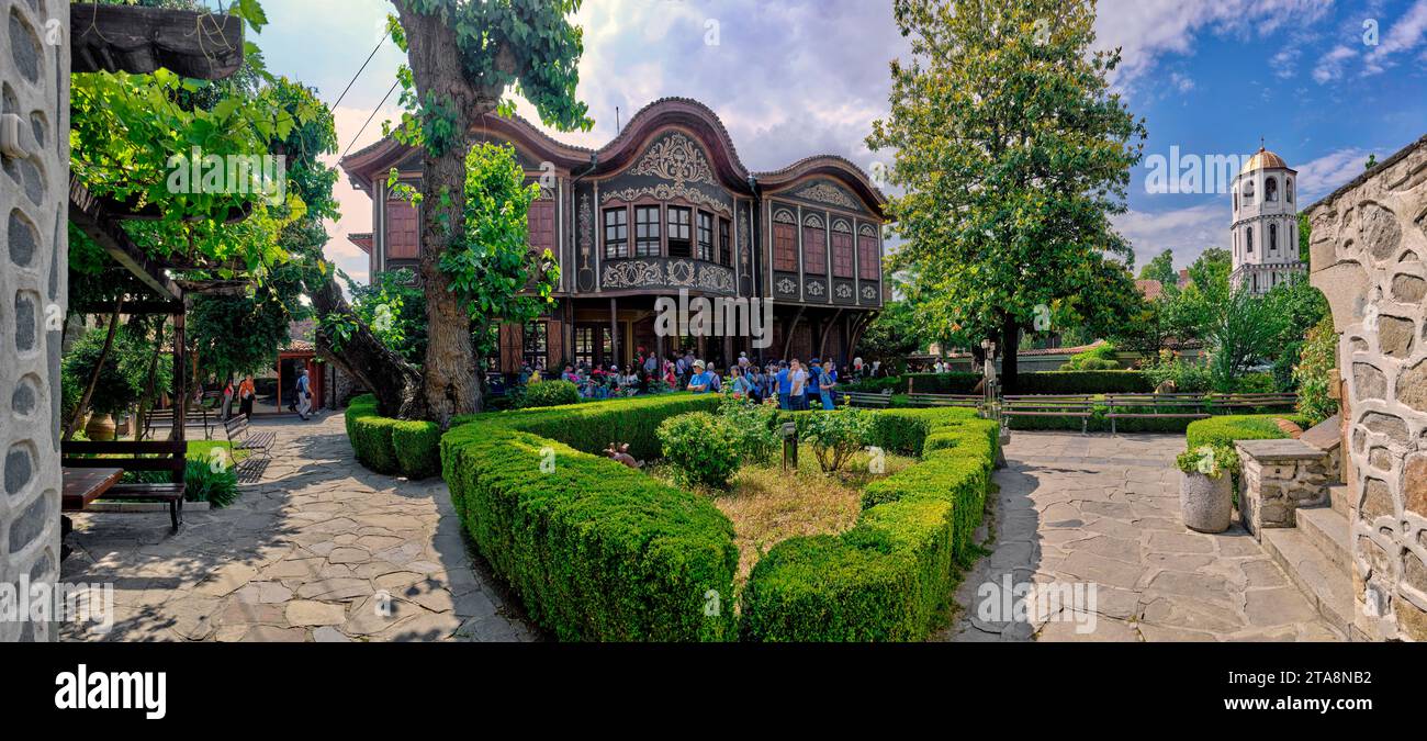 Maison de Kuyumdzhioglu, Plovdiv, Bulgarie Banque D'Images