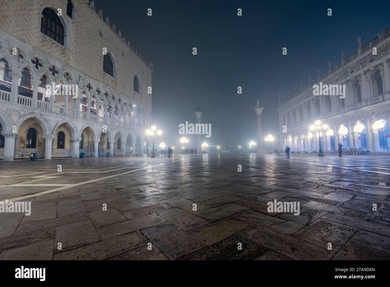 Dans le brouillard de Venise Banque D'Images