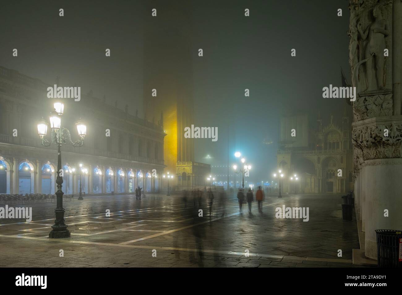 Dans le brouillard de Venise Banque D'Images