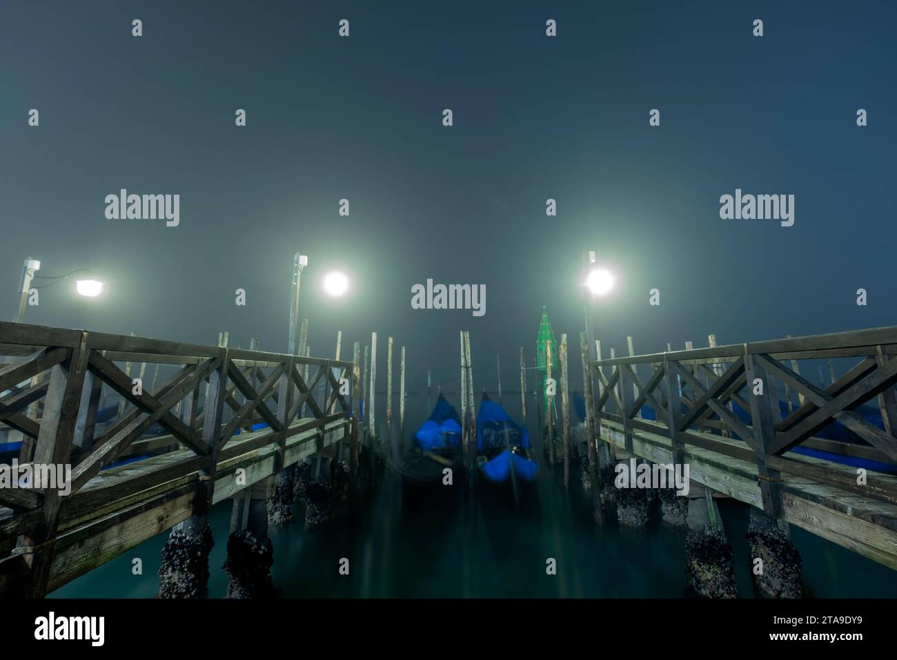 Dans le brouillard de Venise Banque D'Images