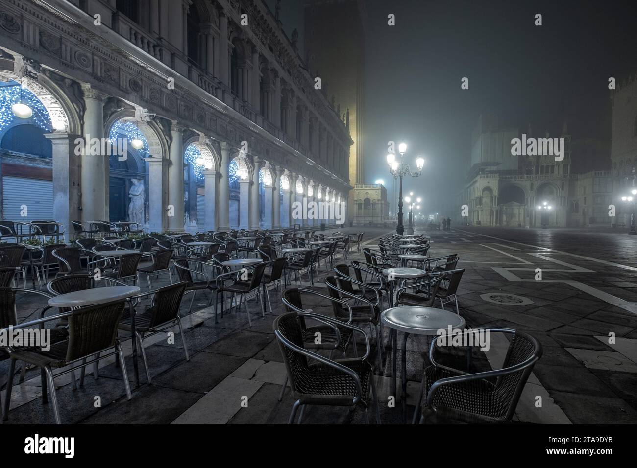 Dans le brouillard de Venise Banque D'Images