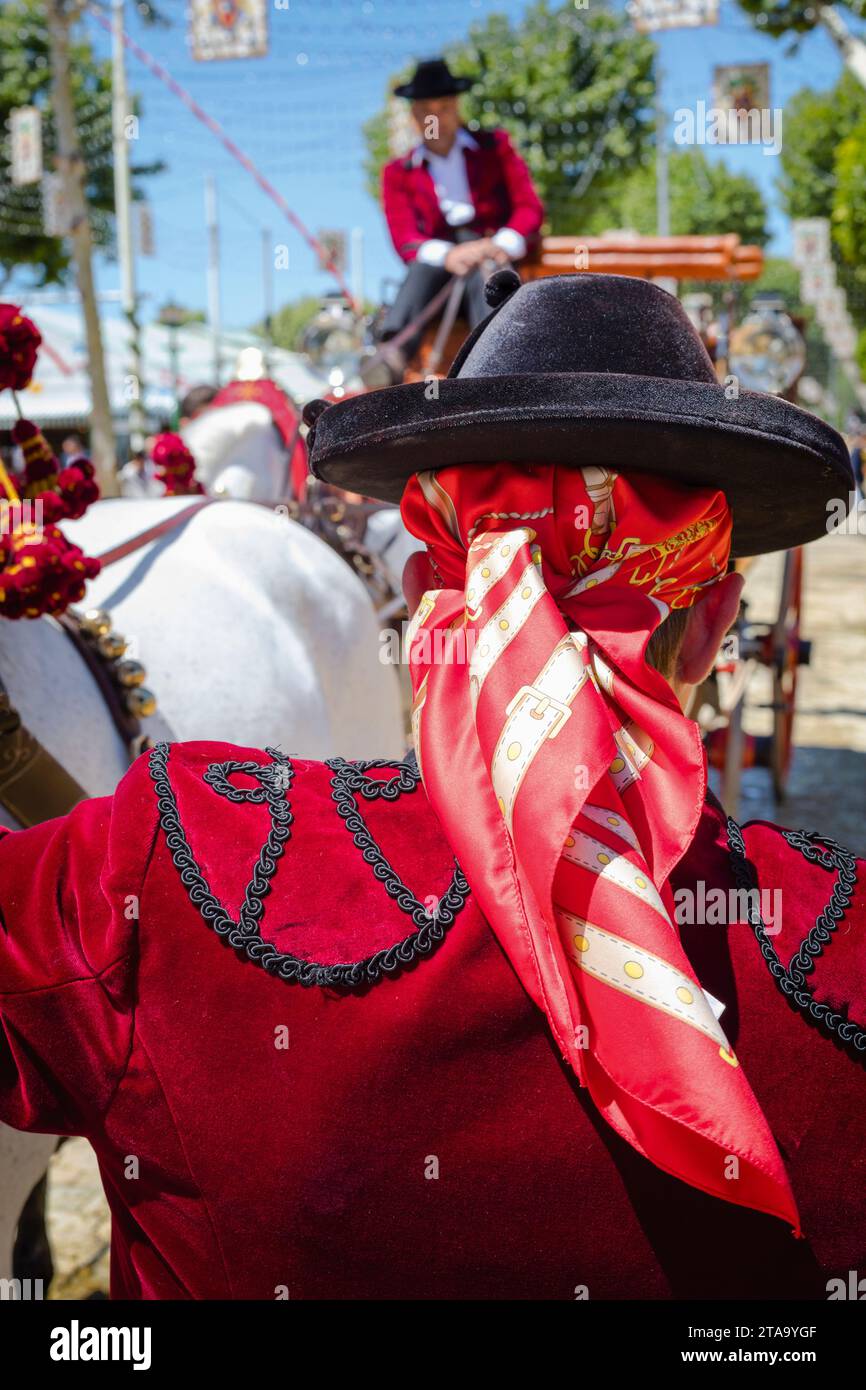 Foire de Séville, Séville, Andalousie, Espagne Banque D'Images
