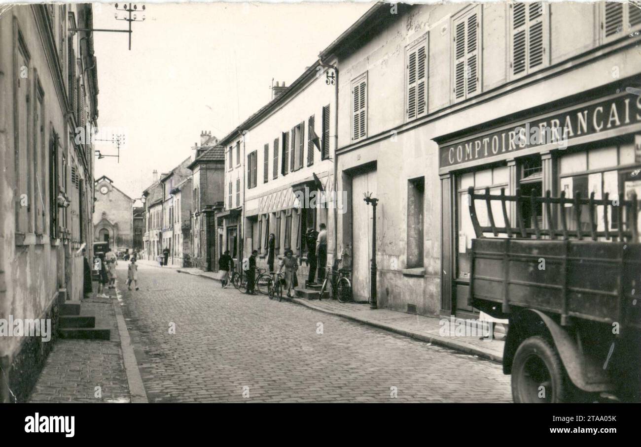 Villetaneuse rue Roger Salengro. Banque D'Images