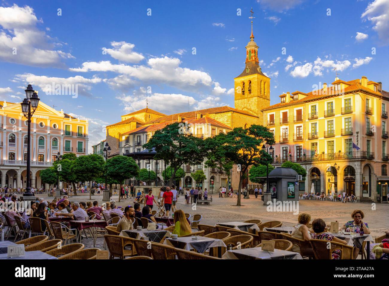 Cathédrale gothique de Ségovie, Castille et Léon, Espagne Banque D'Images