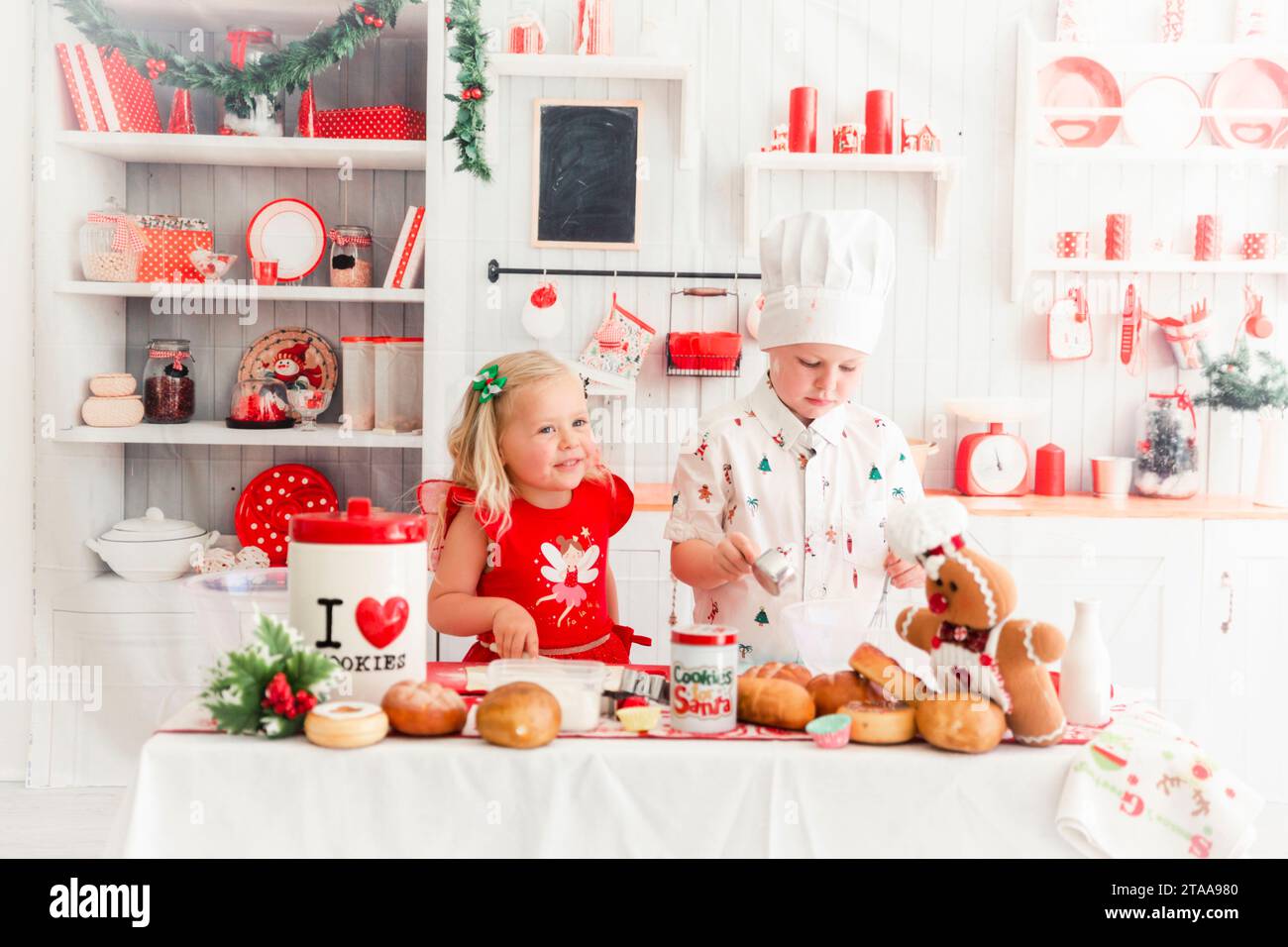 Pâtisserie de Noël pour enfants Banque D'Images