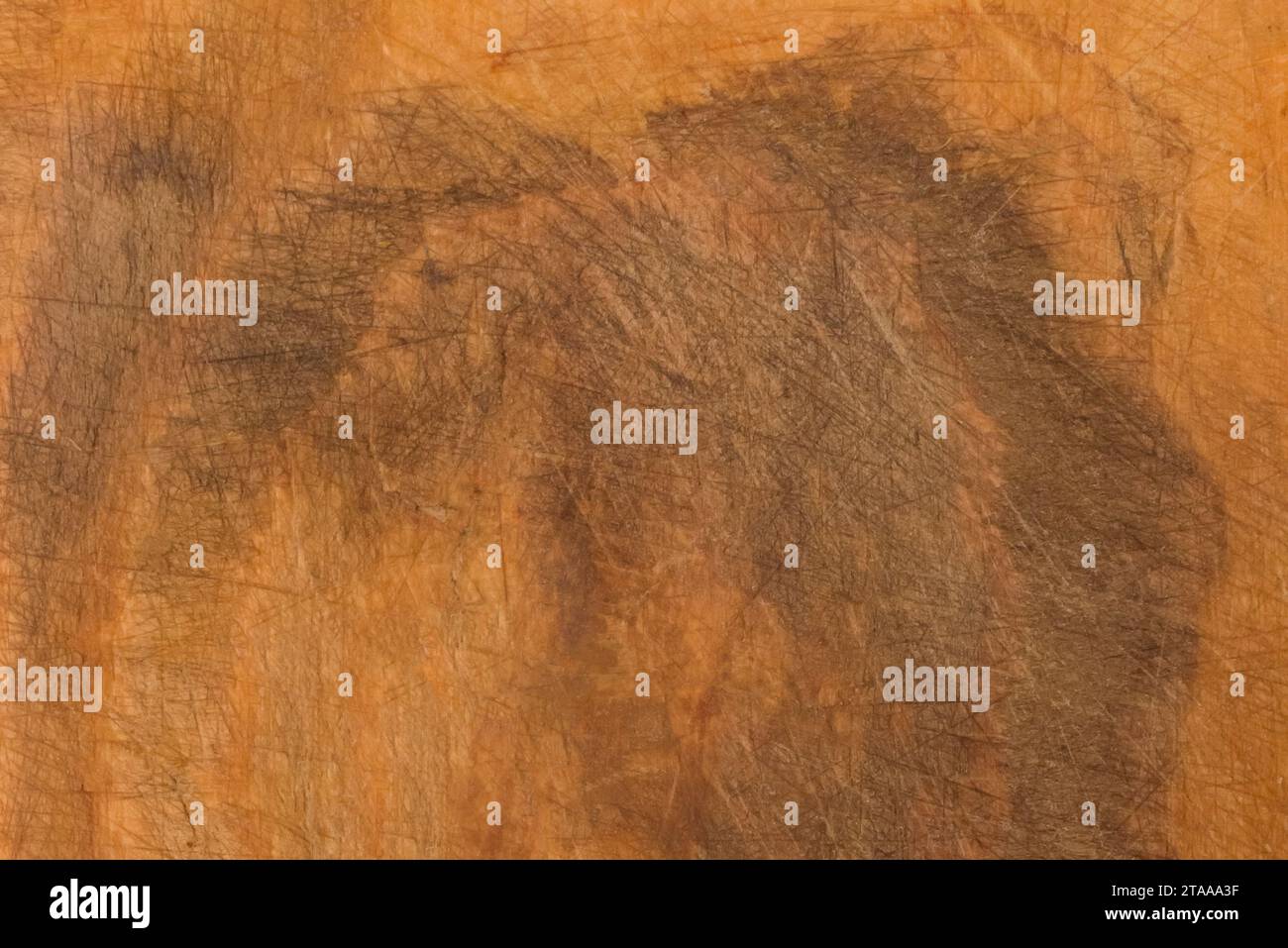 Macro d'arrière-plan de texture de fond de tableau brun de tache sale abstraite. Banque D'Images
