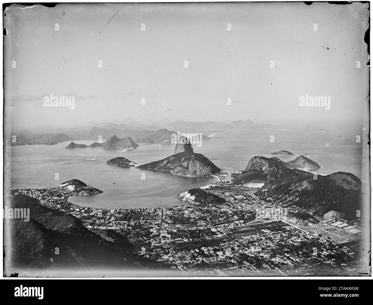 Vista da Baía de Guanabara, com destaque para o Pão de Açúcar - 1. Banque D'Images