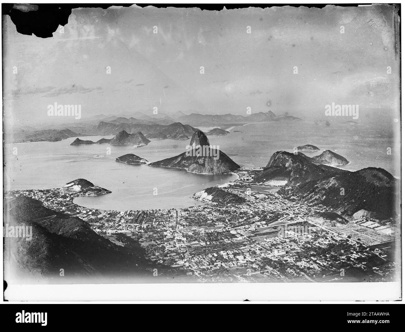 Vista da Baía de Guanabara, com destaque para o Pão de Açúcar - 2. Banque D'Images