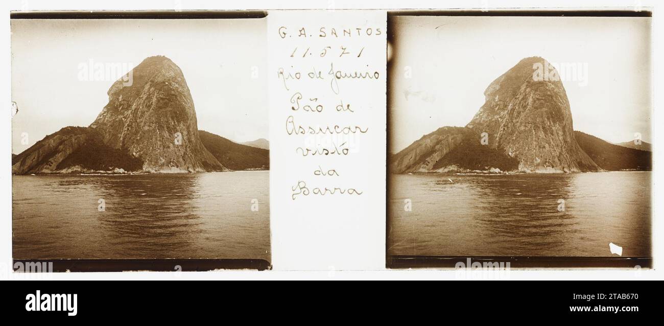 Vista para o Pão de Açúcar (002080RJ0103). Banque D'Images
