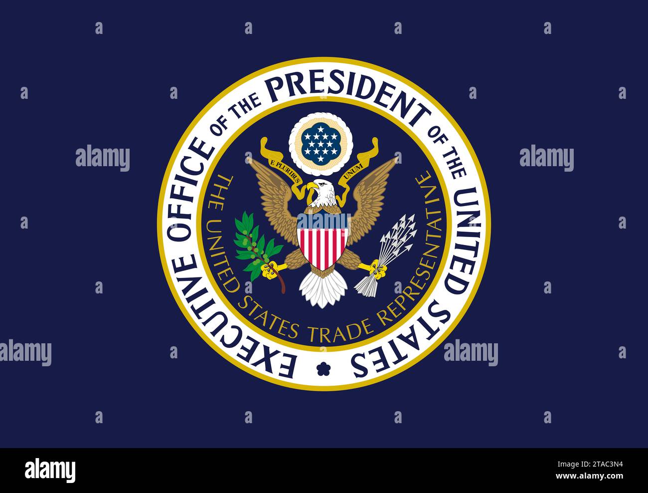 Drapeau du Bureau du représentant au commerce des États-Unis Banque D'Images