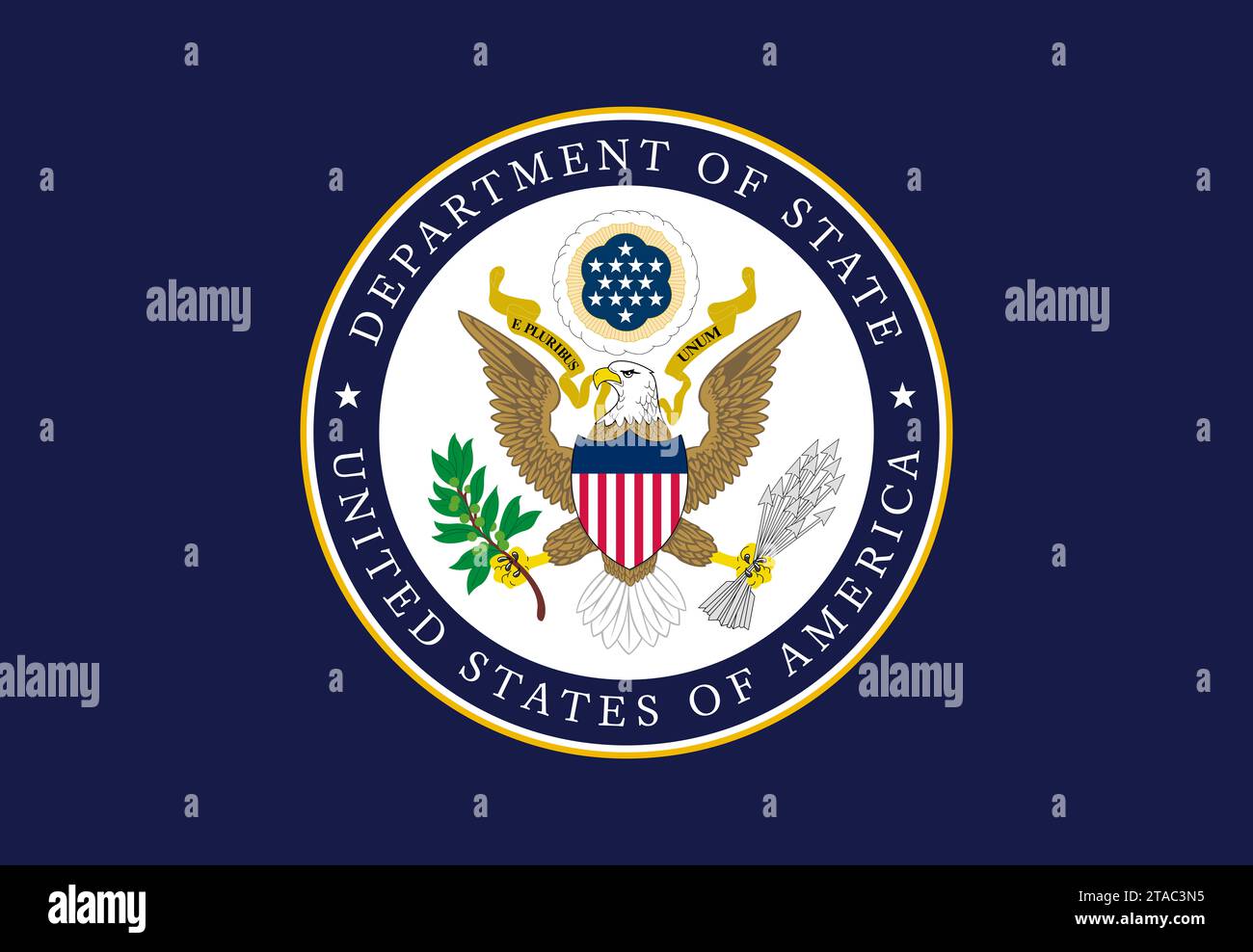 Drapeau du Département d'État des États-Unis d'Amérique Banque D'Images