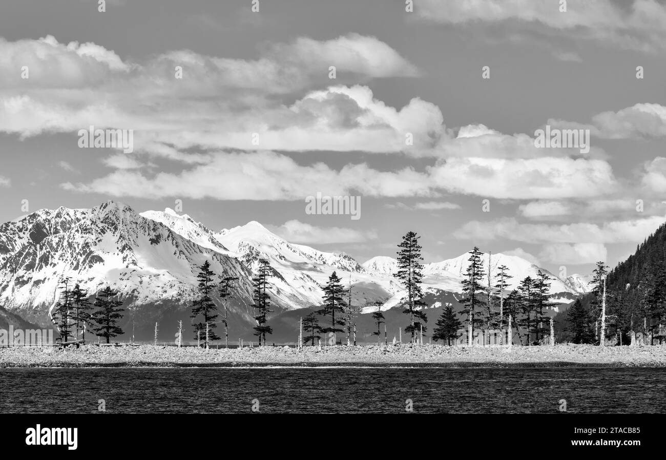 Kenai Mountains, Seward, Alaska Banque D'Images