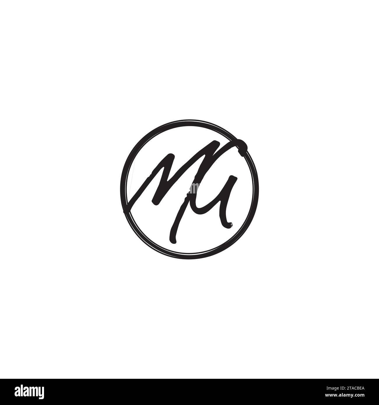 Lettres initiales du logo MG dans un design professionnel de haute qualité qui s'imprimeront bien sur tous les supports d'impression Illustration de Vecteur