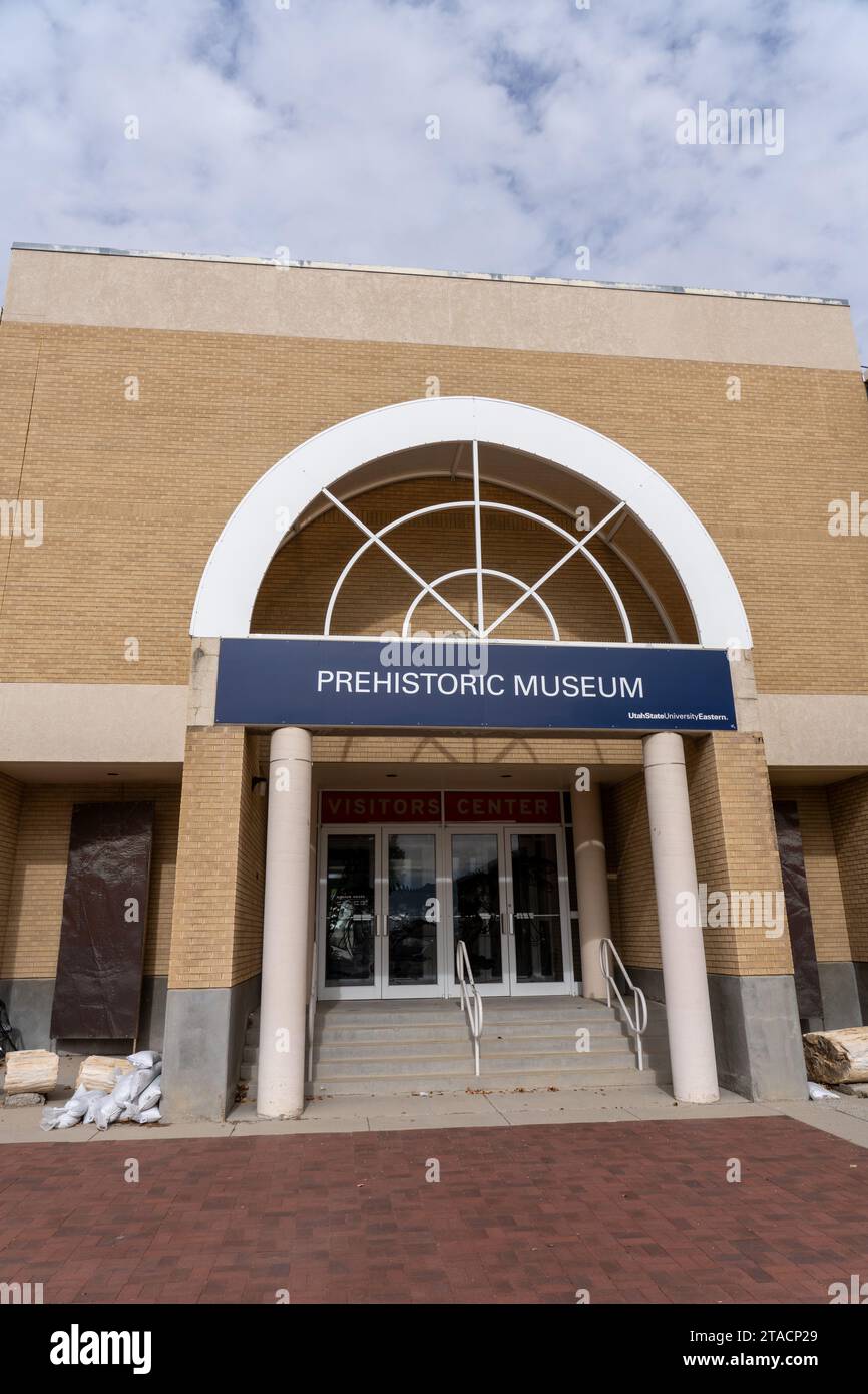 USU Eastern Prehistoric Museum à Price, Utah Banque D'Images