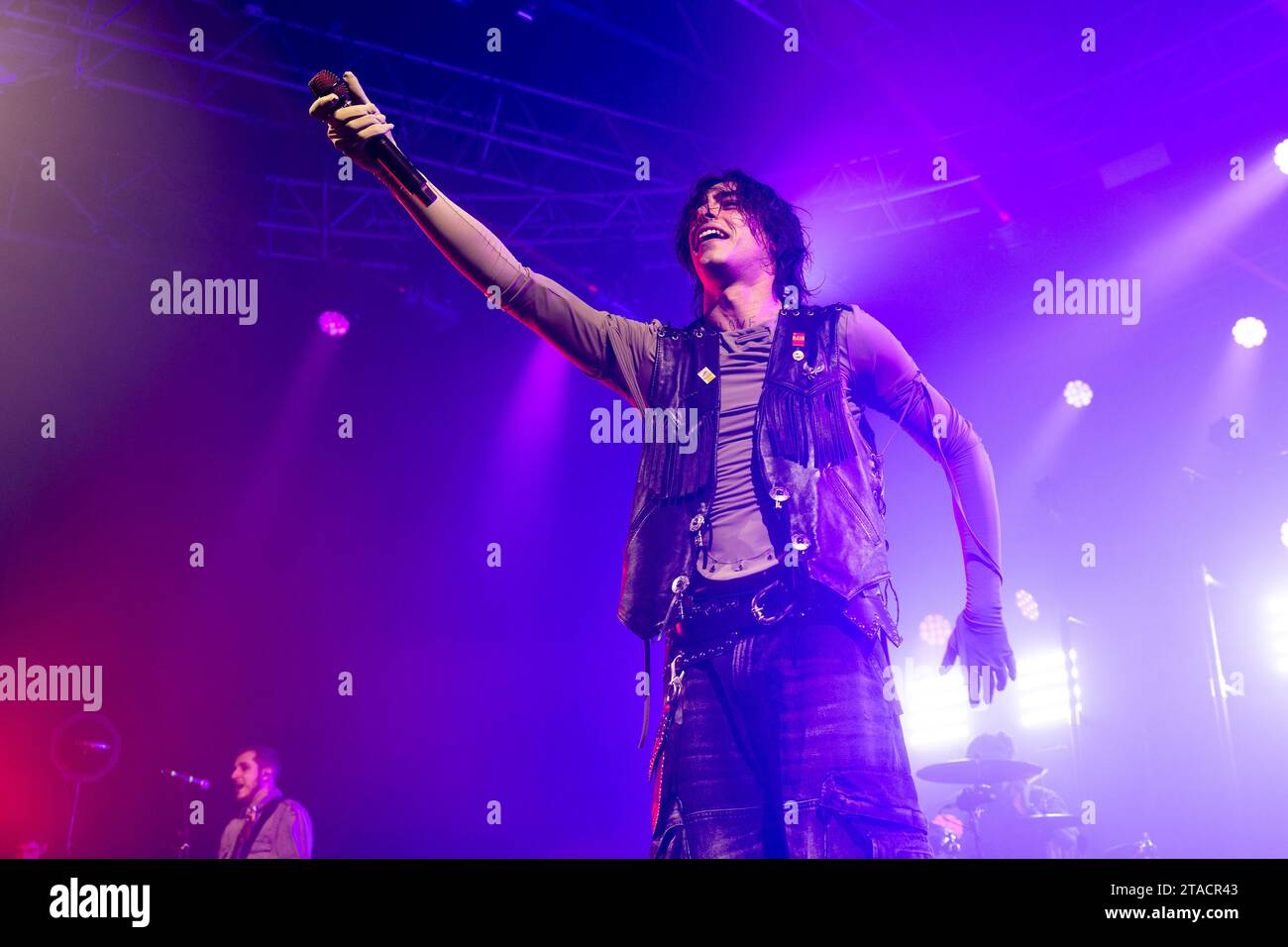 Milan, Italie. 29 novembre 2023. Chanteur italien, Naska se produit lors d’un concert au fabrique Club de Milan. (Photo de Mairo Cinquetti/SOPA Images/Sipa USA) crédit : SIPA USA/Alamy Live News Banque D'Images