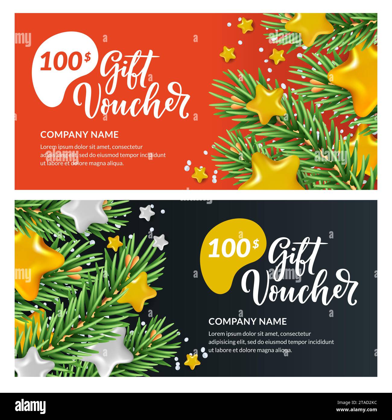 Modèle de conception de vecteur de carte-cadeau, bon d'achat, bon d ...