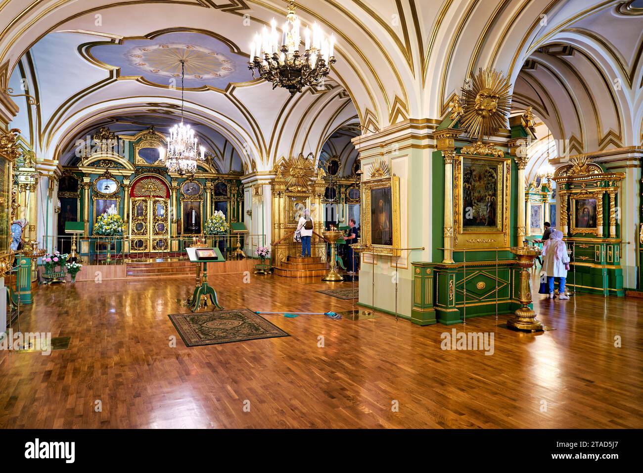 Saint-pétersbourg Russie. Nikolo Bogoyavlenskiy Morskoy Sobor. Cathédrale Saint-nicolas Naval Banque D'Images