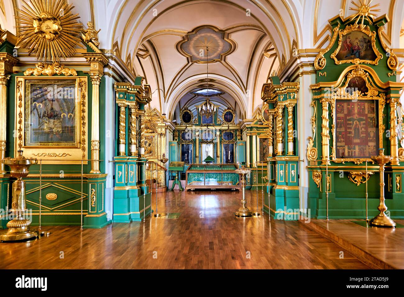 Saint-pétersbourg Russie. Nikolo Bogoyavlenskiy Morskoy Sobor. Cathédrale Saint-nicolas Naval Banque D'Images