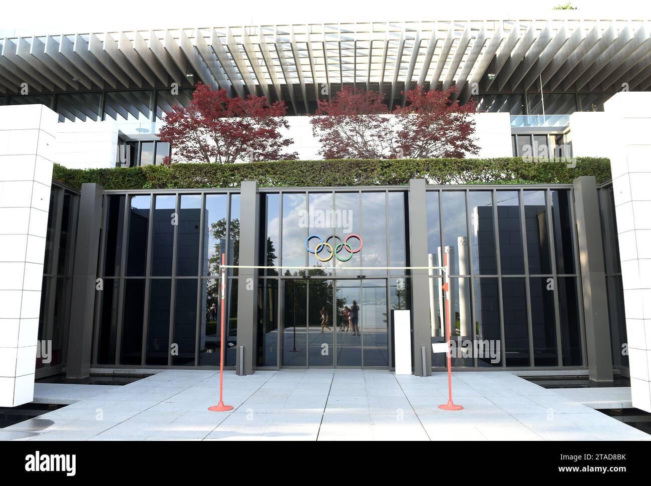 Lausanne, Suisse - 05 juin 2017 : entrée au Musée Olympique de Lausanne, Suisse Banque D'Images